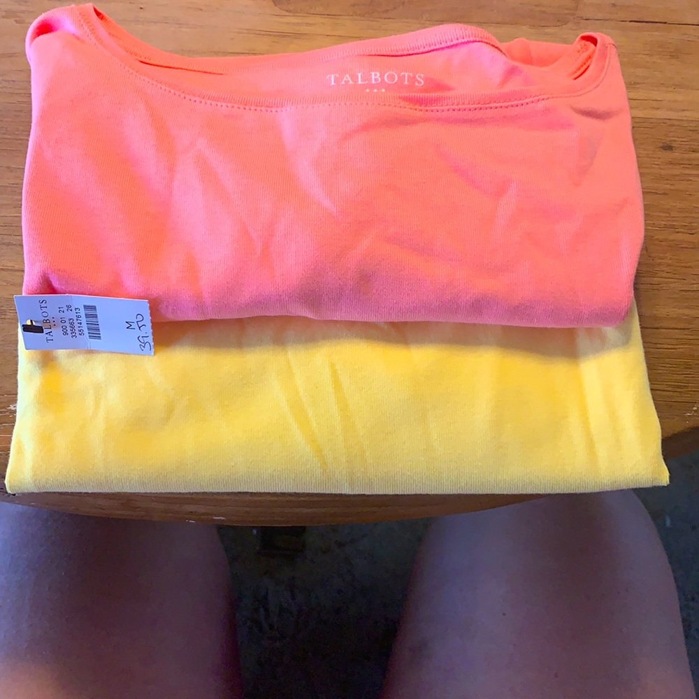 Two shirt bundle of Cotton 3/4 sleeve shirts from Talbots.  Super soft!